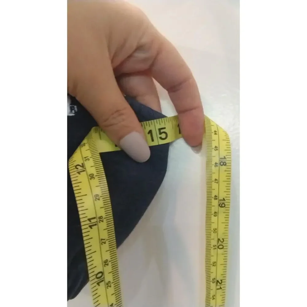 Mudd logo blue denim look cross back sports bra - Picture 4 of 4